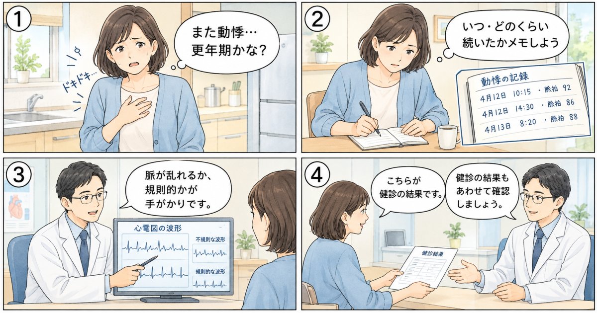 動悸のセルフチェック｜ストレス性か心臓の病気かを見分ける目安